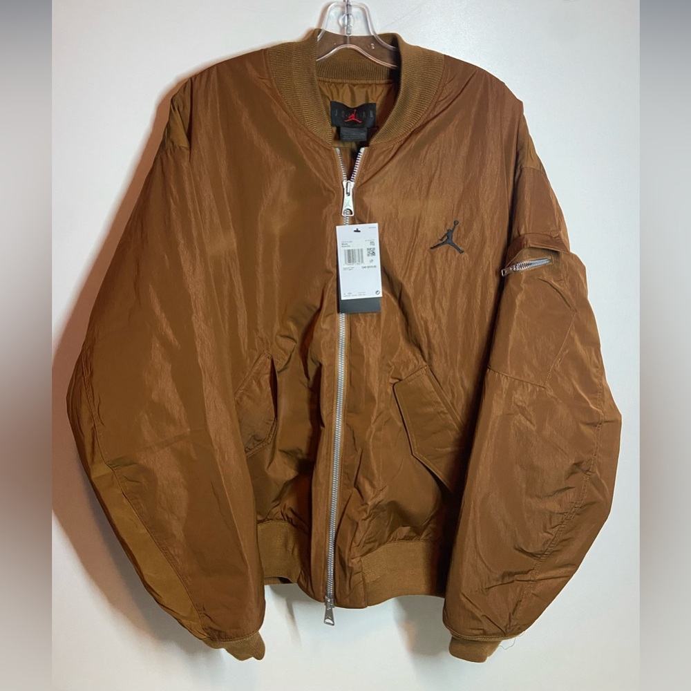 NWT Air Jordan Brown Bomber Jacket